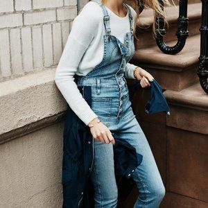 Madewell Bayfront Button Overalls Small